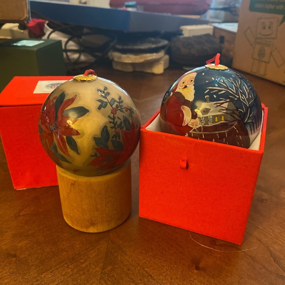 Ornaments Handpainted‎ Glass Original Price $9.99